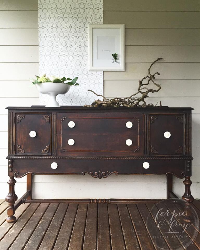 Buffet in Lamp Black Milk Paint General Finishes Design Center