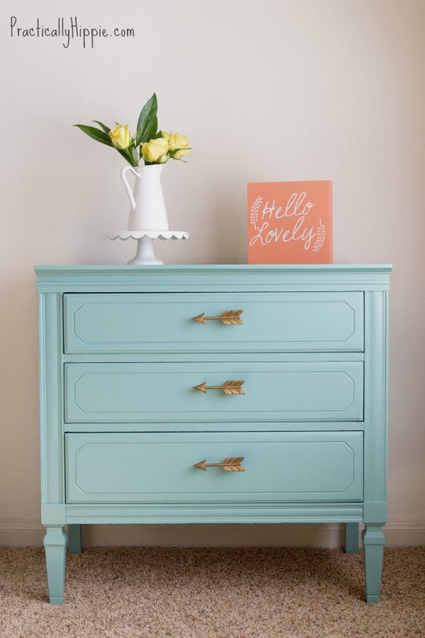 Custom Blue Nightstand General Finishes Design Center