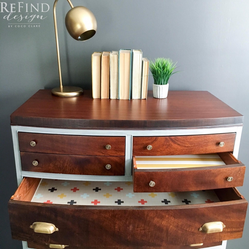 Medium Brown Dye Stained Dresser General Finishes Design Center