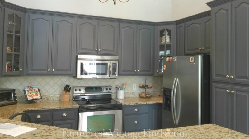 Queenstown Gray Milk Paint Kitchen Cabinets | General ...