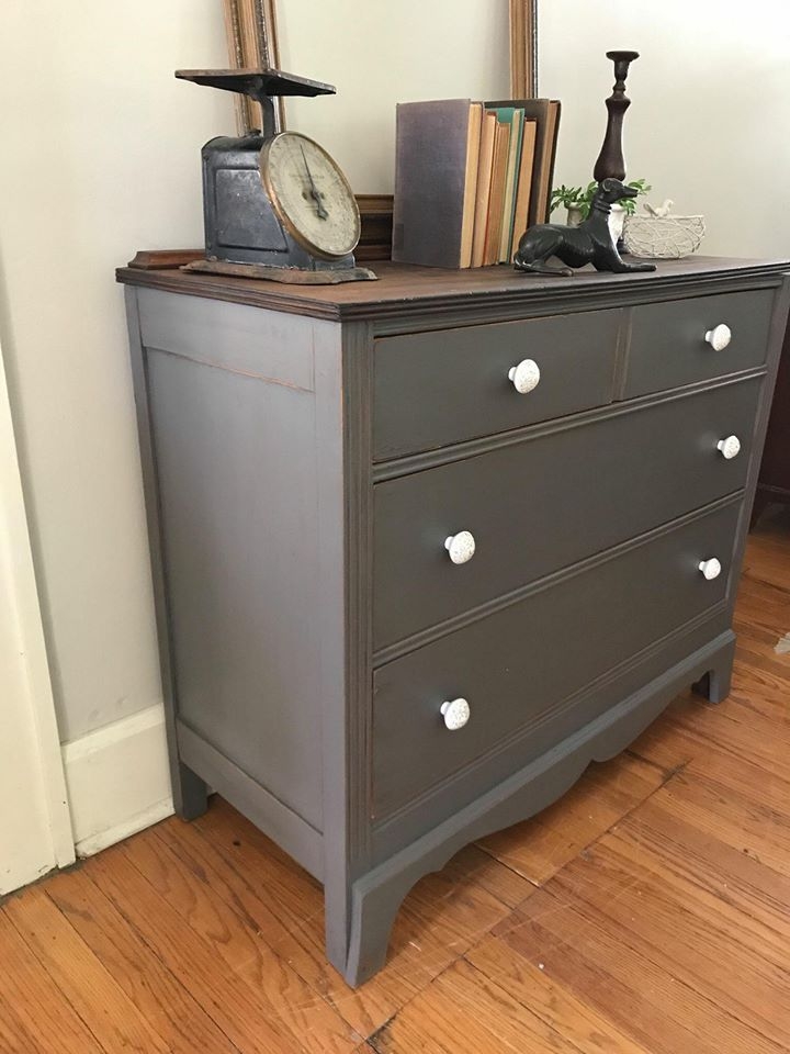 Solid Maple Dresser in Driftwood Milk Paint General Finishes Design