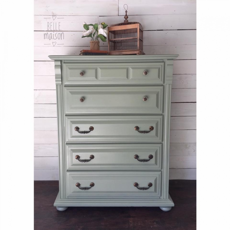 Charming Dresser in Basil Milk Paint General Finishes Design Center