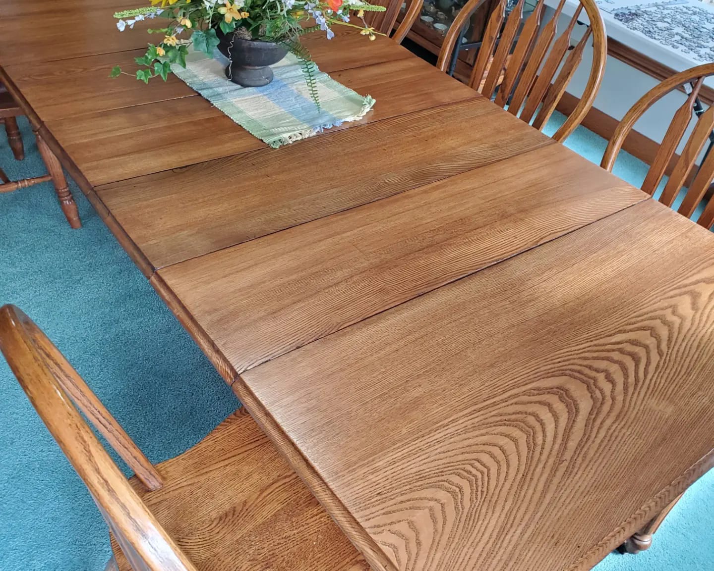 Antique Oak Water Based Stain Dining Table