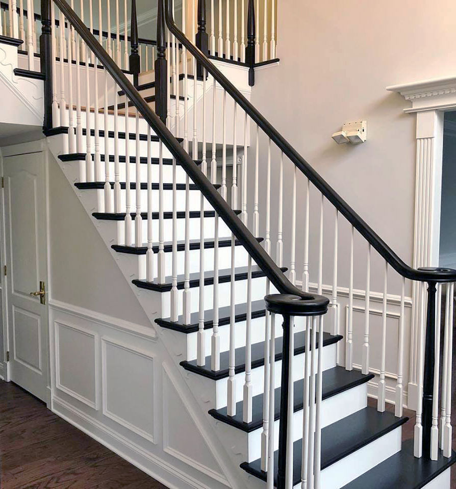 Black Gel Stain Stair Makeover General Finishes Design