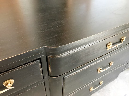 Dresser Refinished With Black Gel Stain General Finishes Design