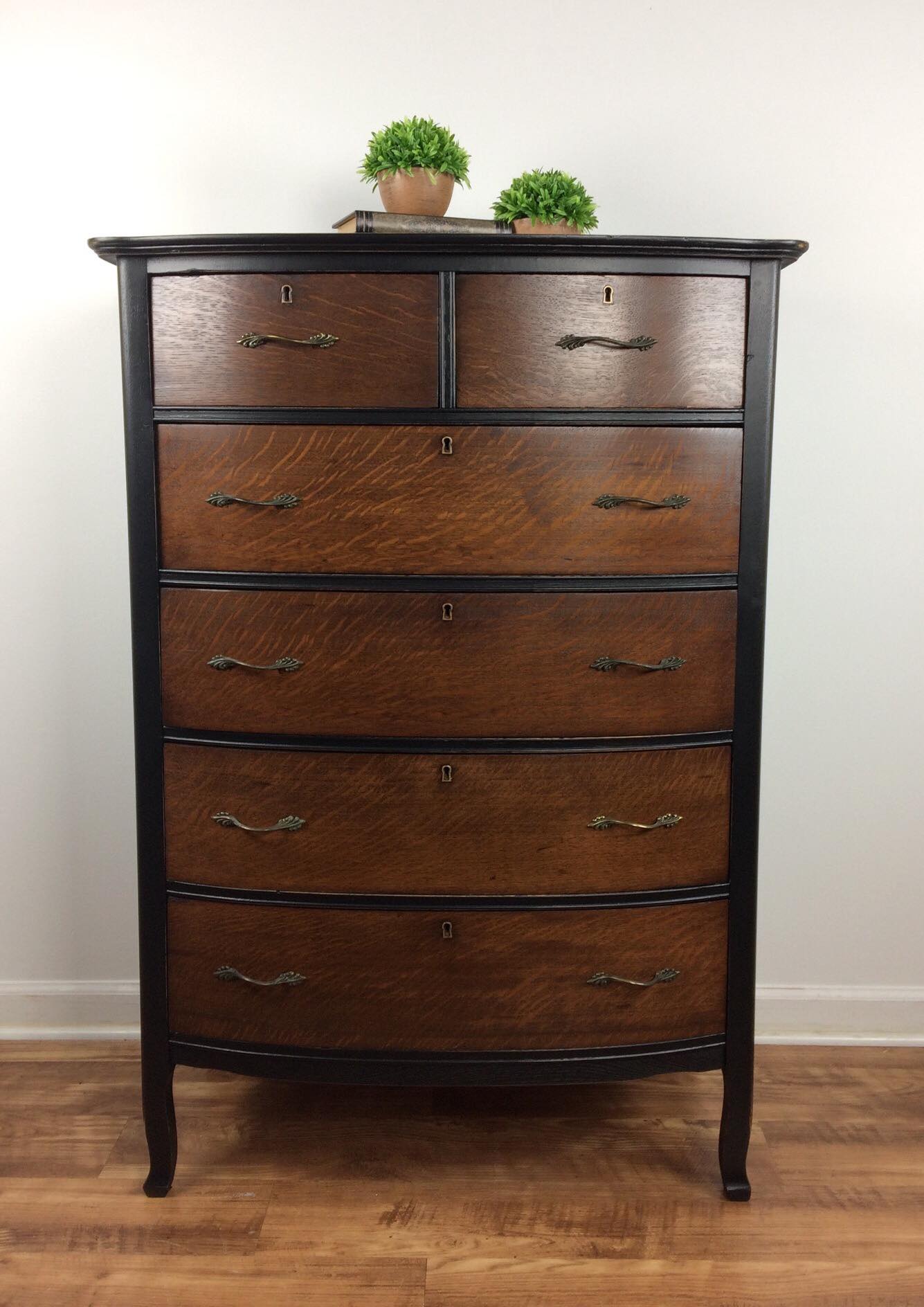 Tiger Oak Dresser In Lamp Black Java General Finishes Design