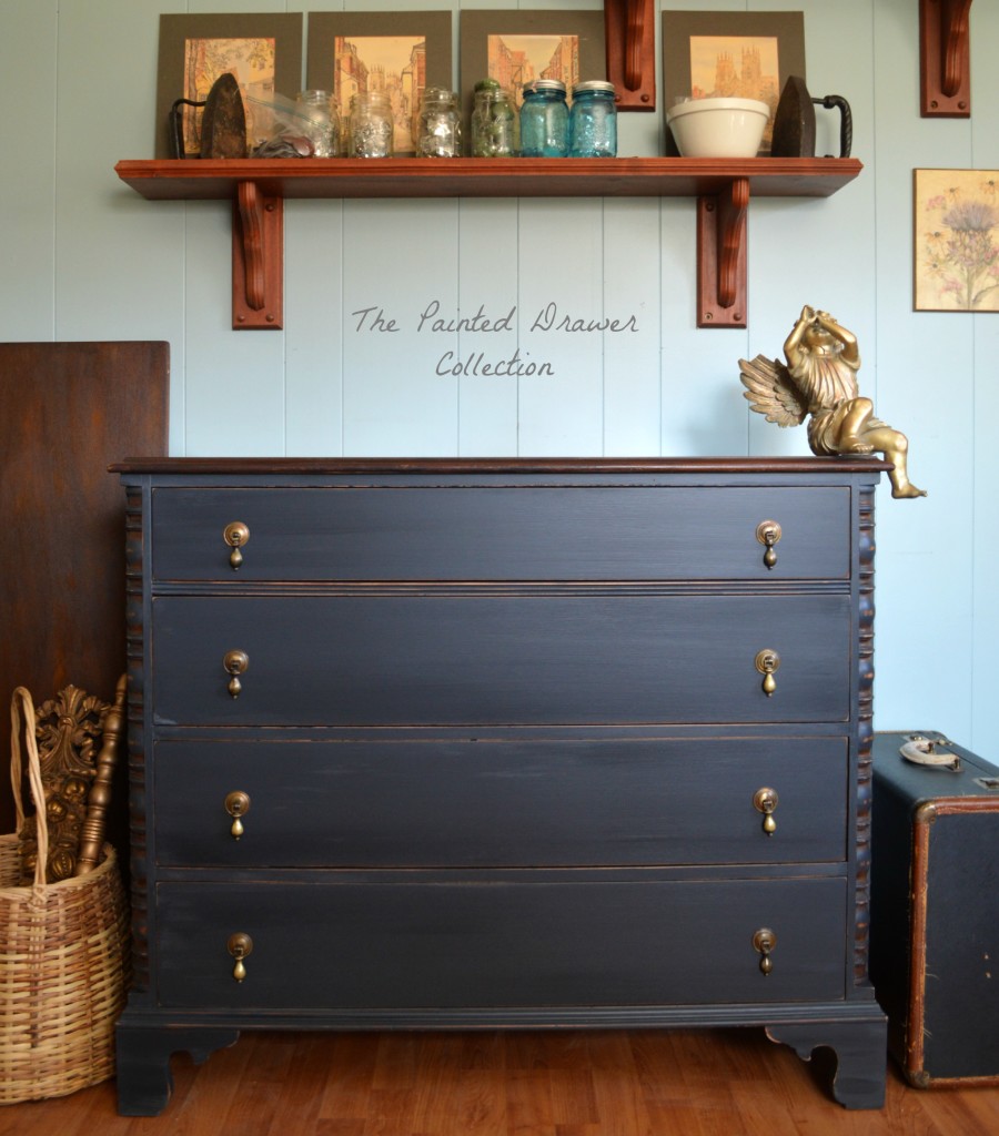 Dresser in Black Pepper Chalk Style Paint and Flat Out ...