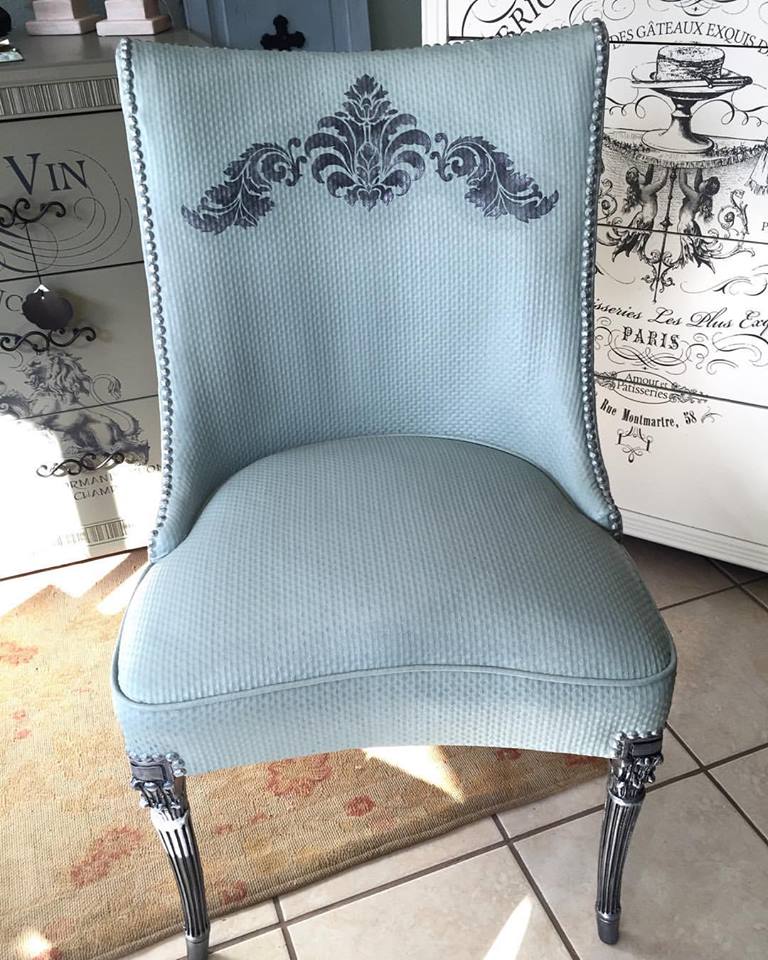 Chair Painted in Persian Blue | General Finishes Design Center