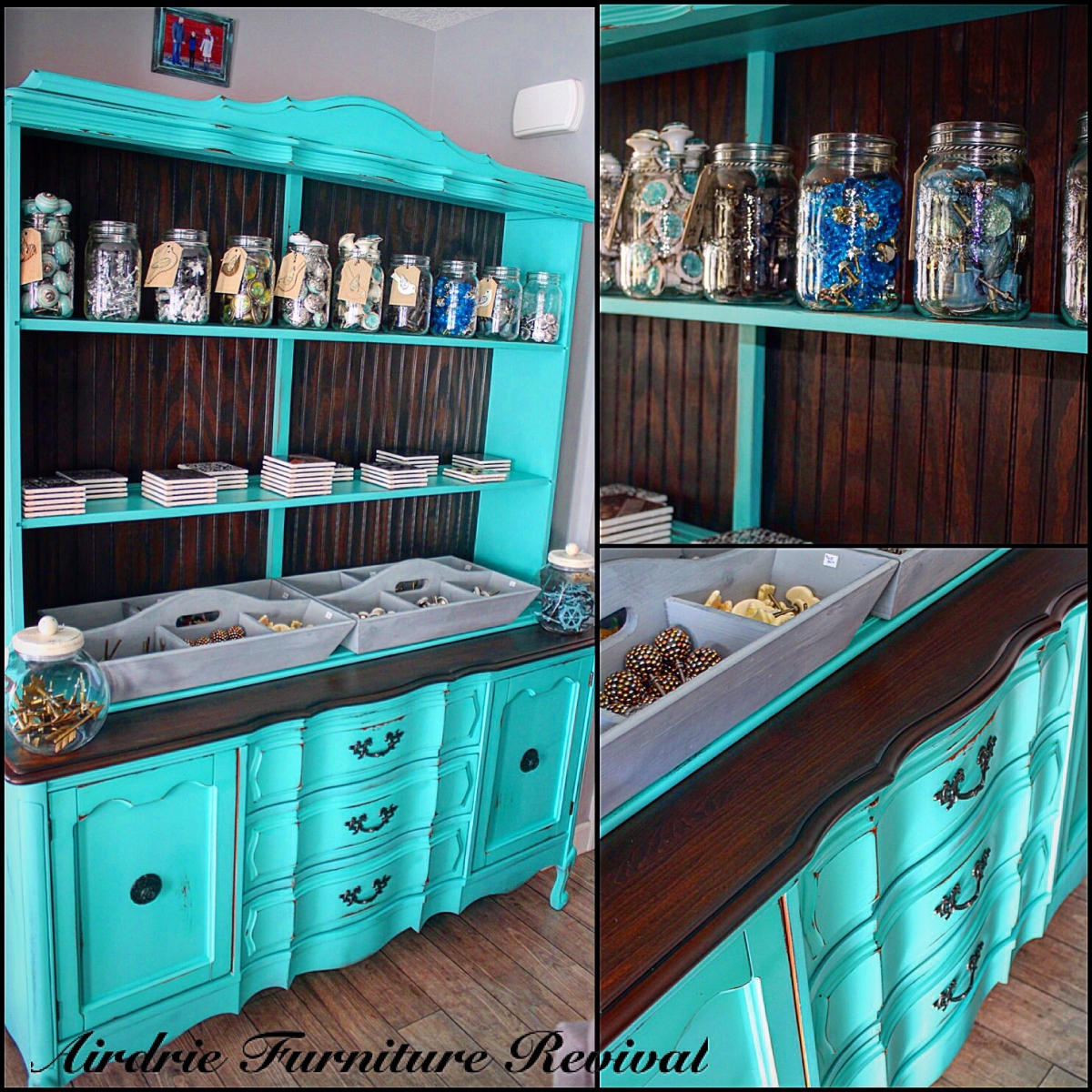 Tiffany Blue Display Cabinet | General Finishes Design Center