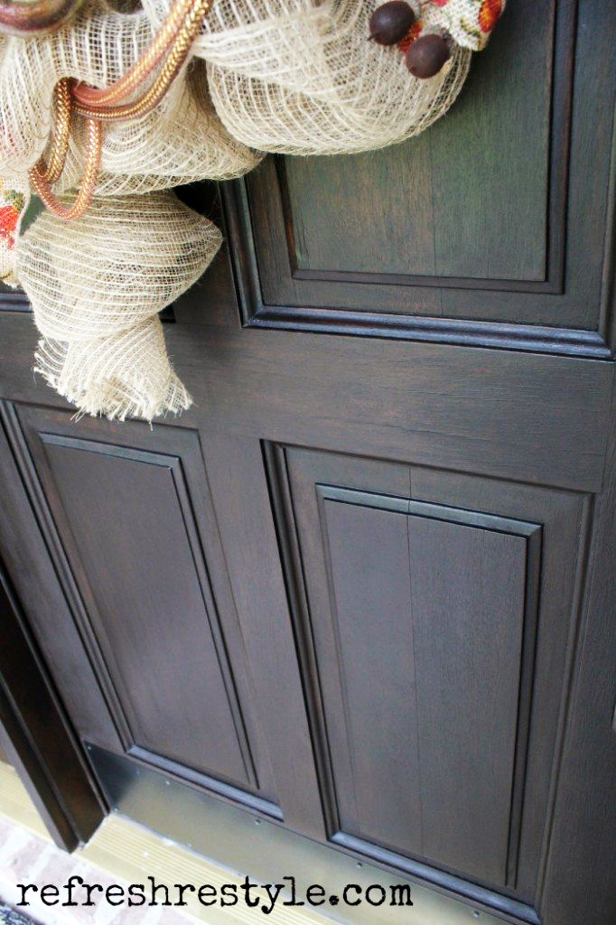Front Door Makeover with Java Gel Stain | General Finishes Design Center