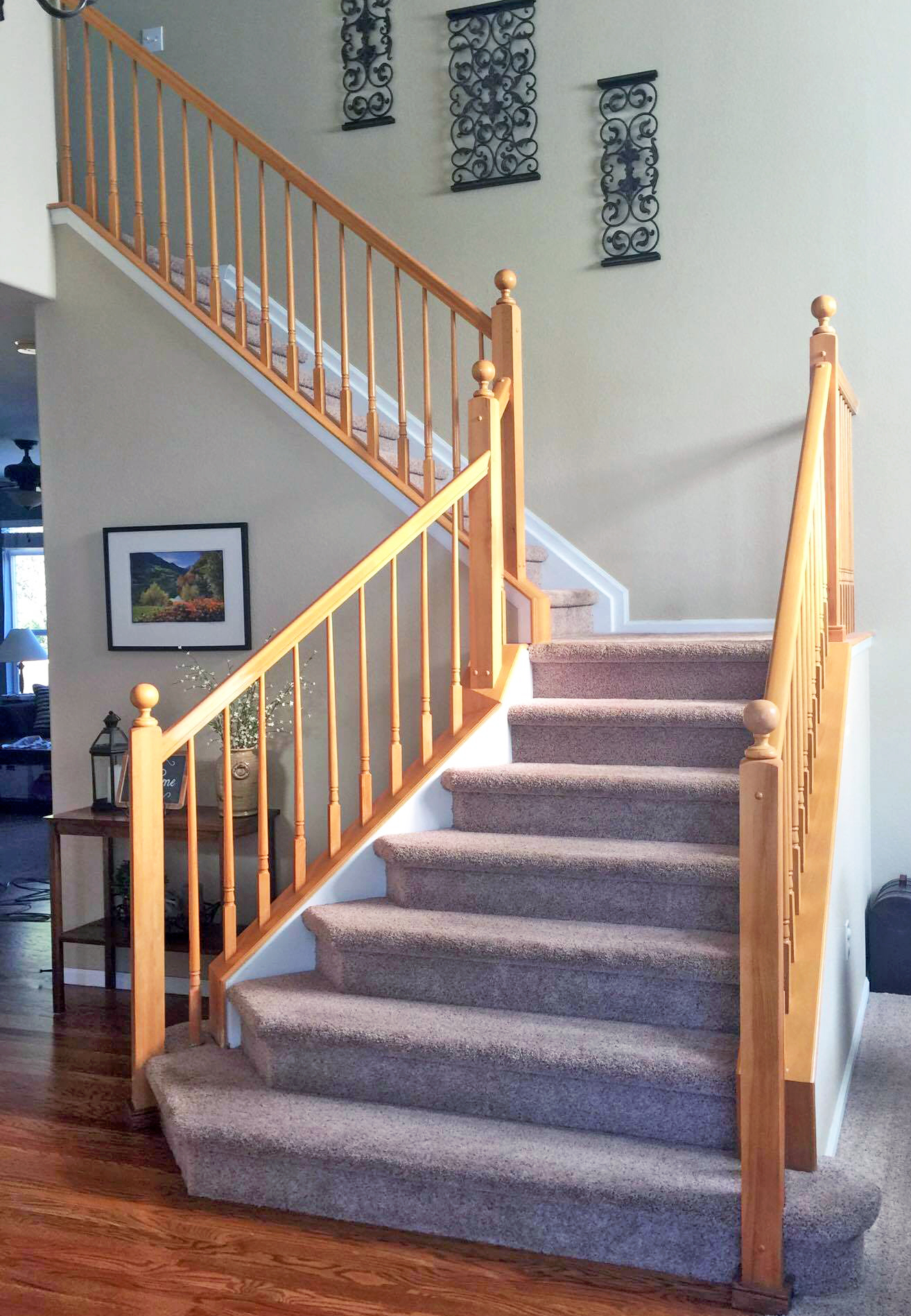Antique Walnut Gel Stained Stairs | General Finishes Design Center