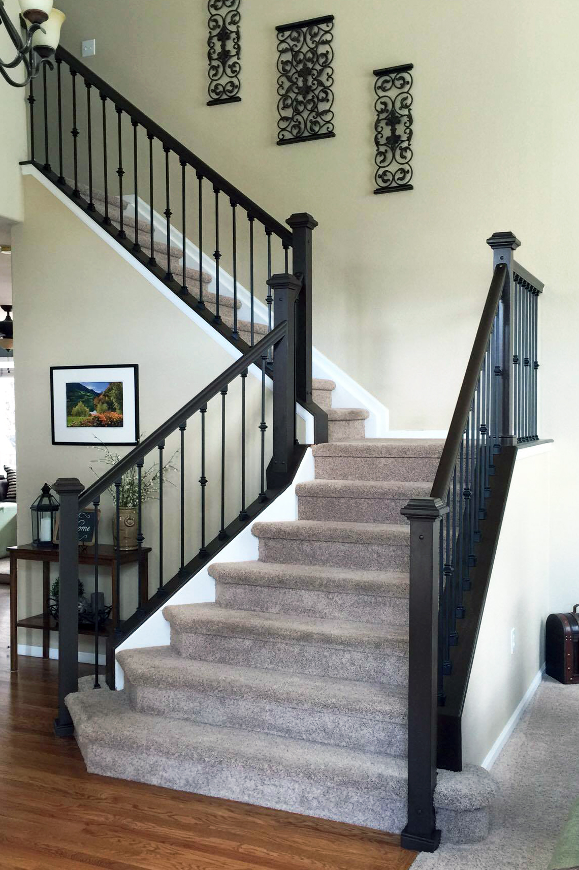 Antique Walnut Gel Stained Stairs | General Finishes ...