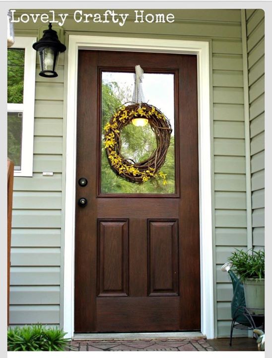 DOOR MAKEOVER: GEL STAIN FAUX WOOD FINISH - Grace Oaks Designs