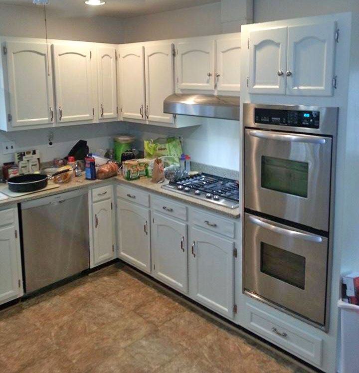 Kitchen Cabinets Painted In Antique White Milk Paint General Finishes Design Center