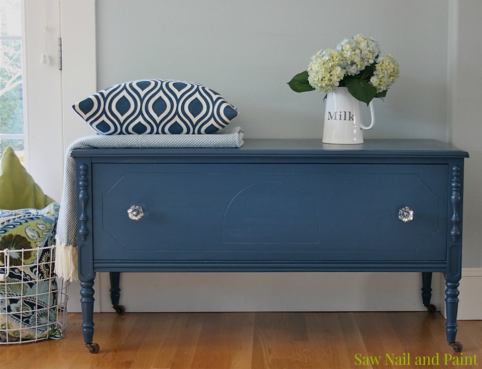 Custom Blue Mixed Chest General Finishes Design Center