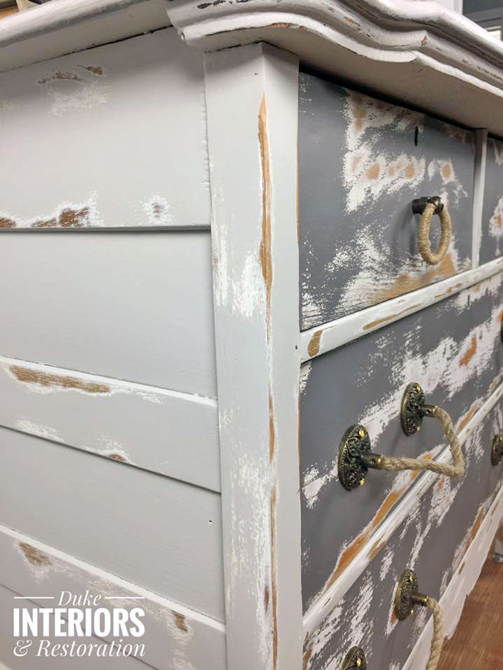 Distressed Gray Milk Paint Dresser General Finishes Design Center