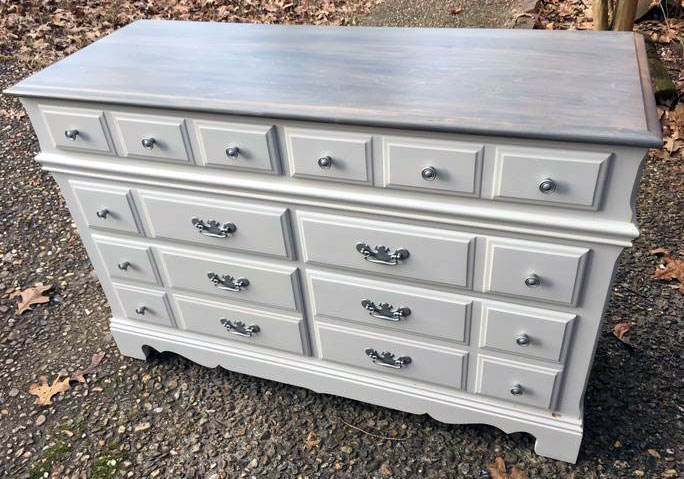 Gray Gel Stained Dresser Top General Finishes Design Center