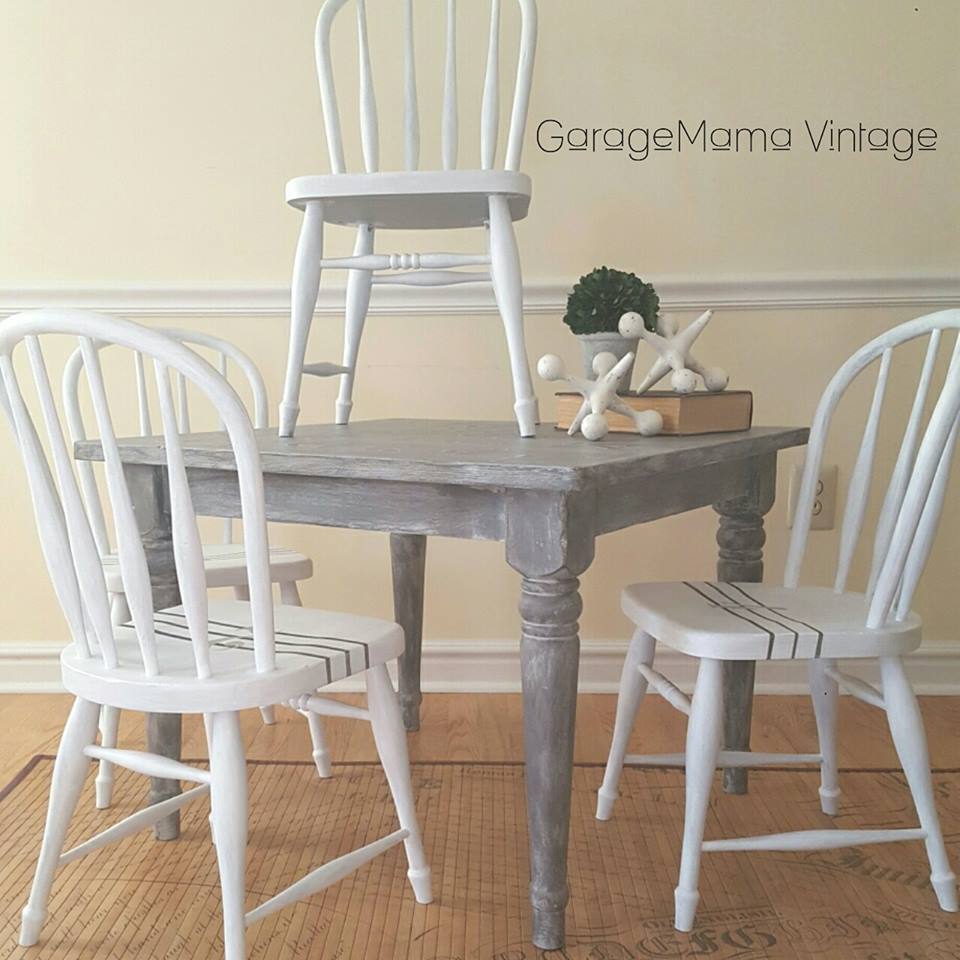 vintage childs table and chairs