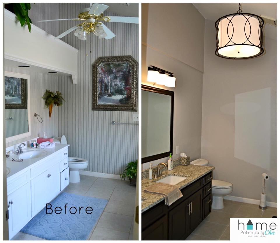 Bathroom Transformation In Dark Chocolate Milk Paint General