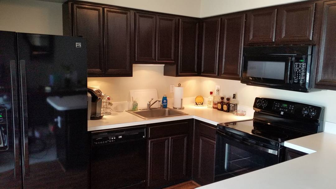 Kitchen in Java Gel Stain and High Performance Top Coat ...