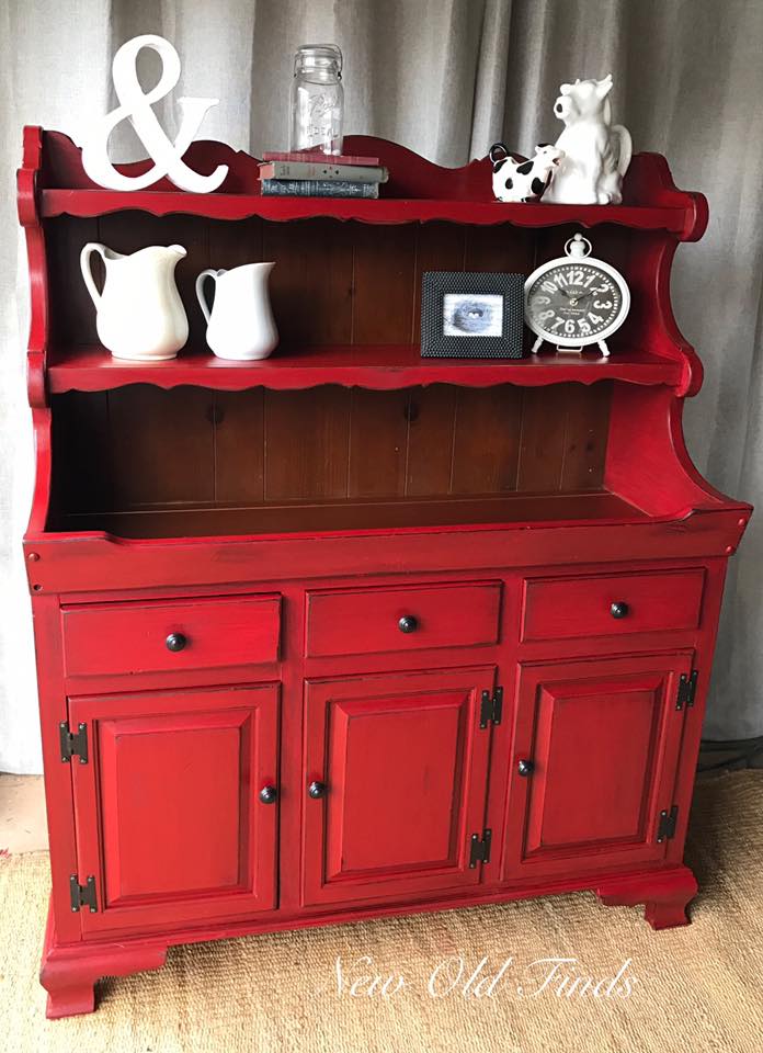 Holiday Red Hutch | General Finishes Design Center