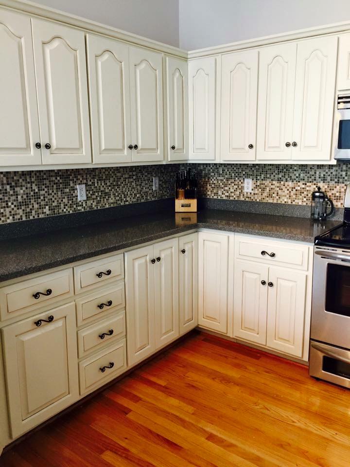 Kitchen Transformation in Antique White Milk Paint ...