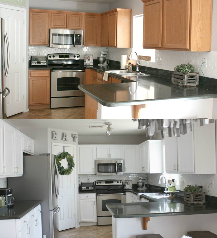 Kitchen in Snow White Milk Paint