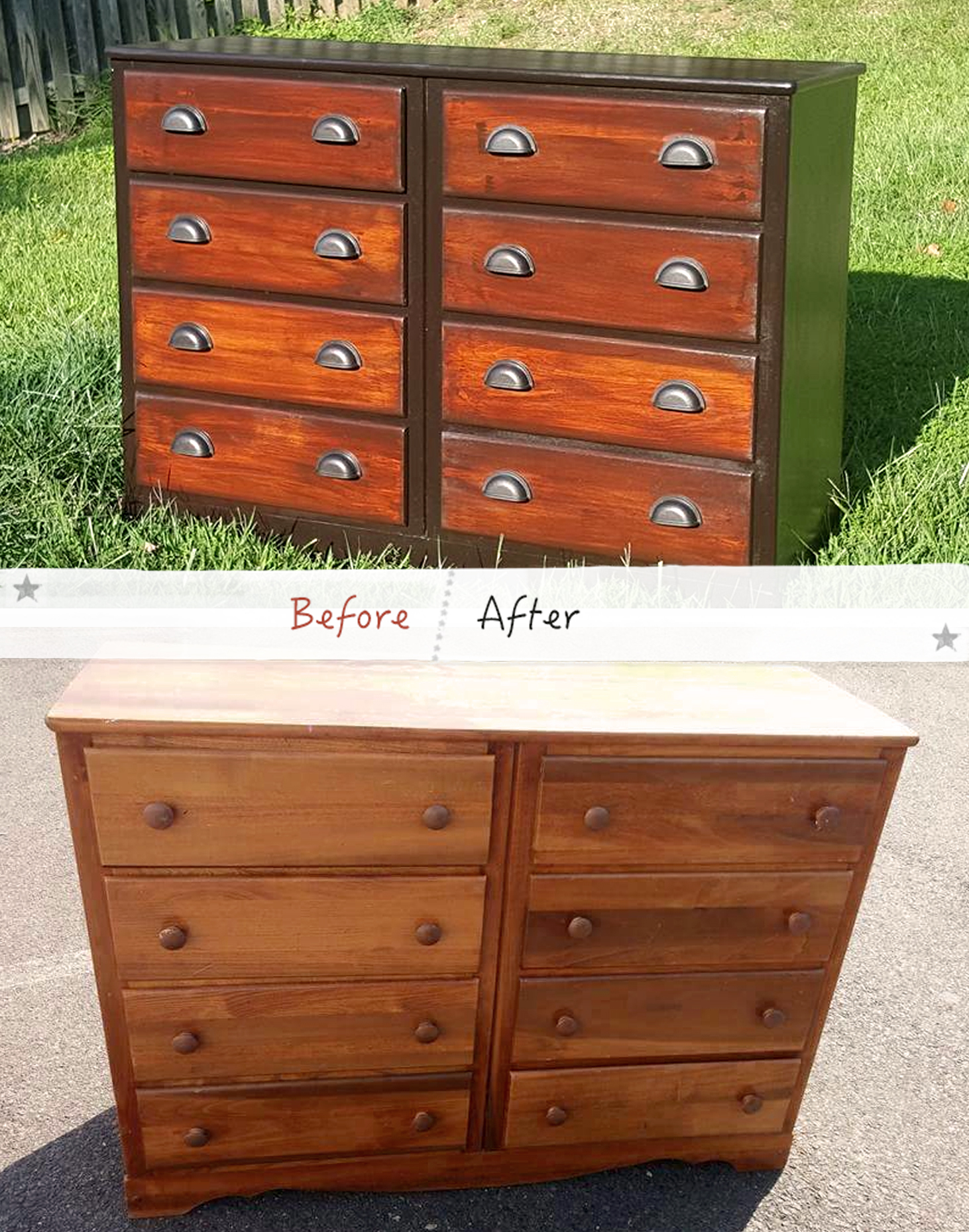 Stunning Two Toned Dresser Transformation General Finishes Design Center   Scd Wood Stain Gel Oil Based Alexa 20150824 Vintage Rust Dresser Java Brown Mahogany Gel Stain General Finishes 0 