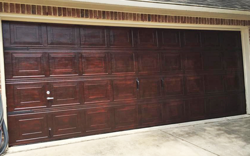 Brown Mahogany Garage Door General Finishes Design Center