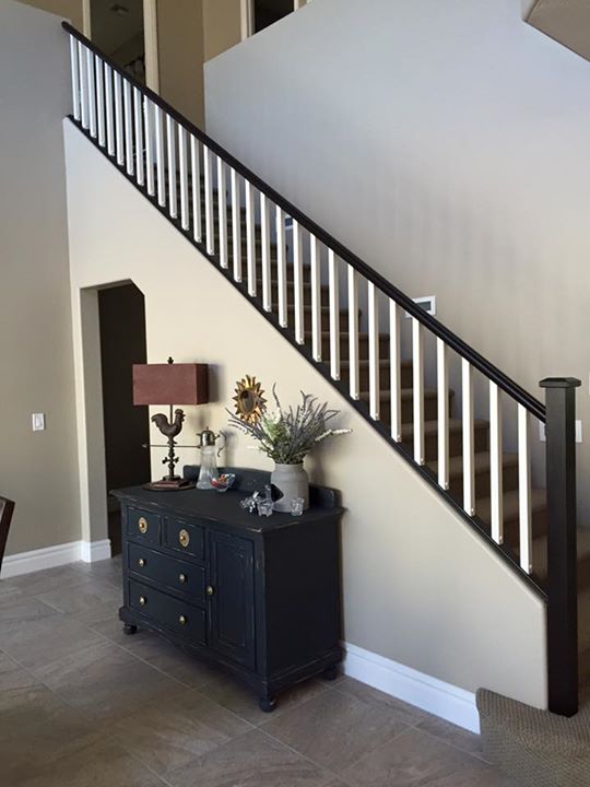 Stair Transformation in Java Gel Stain | General Finishes Design Center