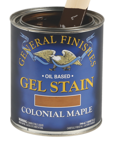 General Finishes Oil Based Wood Stain, Quart, Colonial Maple