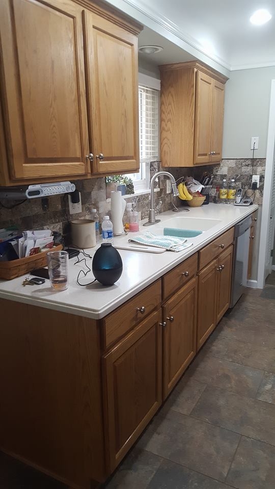 Golden Oak to Seagull Gray Kitchen Transformation | General Finishes ...