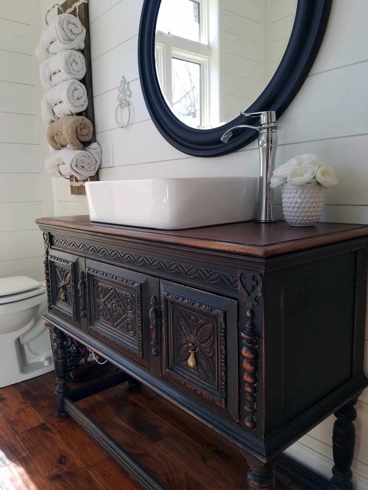 Lamp Black Bathroom Vanity | General Finishes Design Center