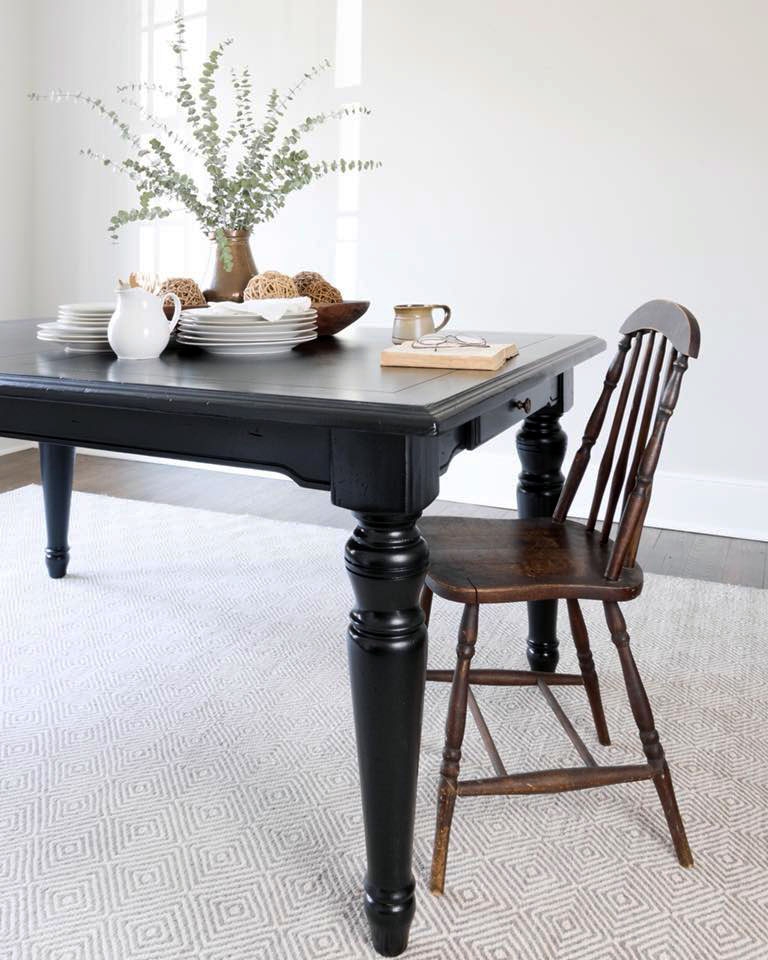 Black farmhouse deals table