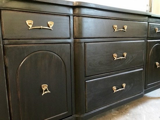 Dresser Refinished With Black Gel Stain General Finishes Design