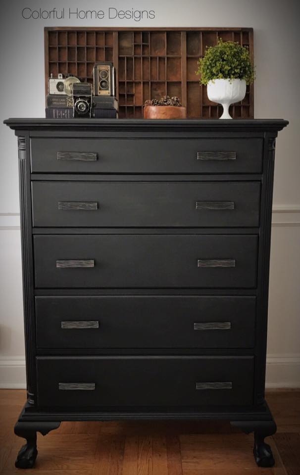 Matte black store paint for wood