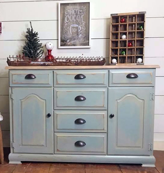 Delightful Buffet in Millstone Milk Paint