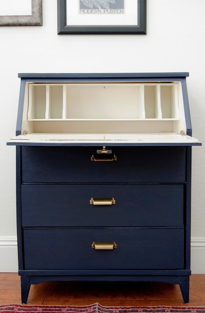 Blue shop secretary desk