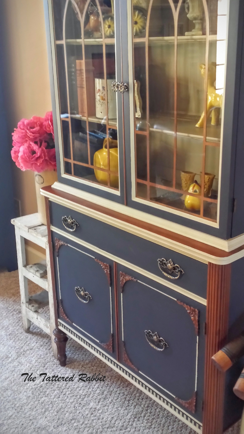 Hutch in Coastal Blue Milk Paint  General Finishes Design Center