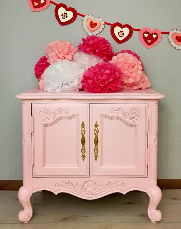 French Provincial Set In Custom Color Pink General Finishes