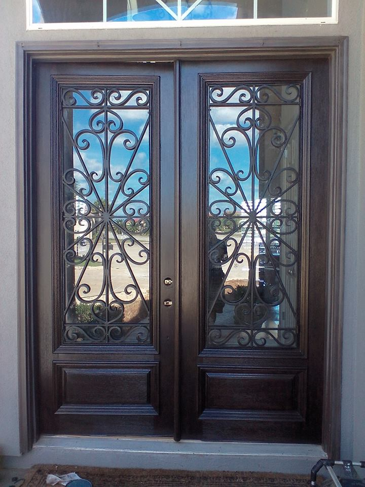 Doors Painted in Custom Mix of Black Walnut &amp; Coffee Bean ...