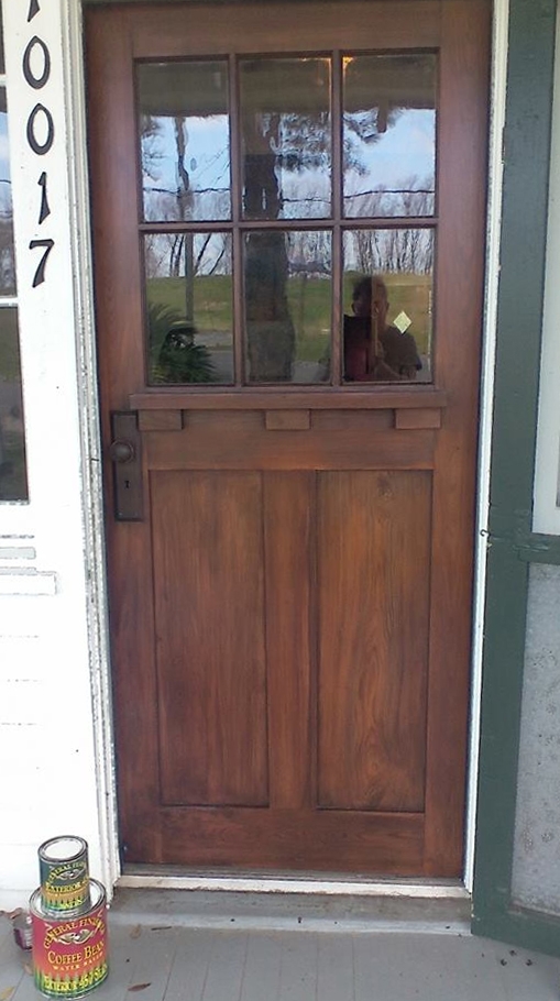Coffee Bean General Finishes Design Center Door Refinished Using Exterior 450 Coffee Bean Stan And Top Coat