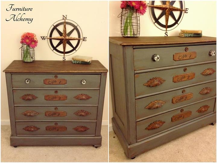 Driftwood Gray And Antique Walnut On Beautiful Dresser Driftwood Gray And Antique Walnut On