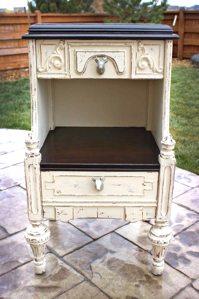 Linen And Java Cabinet Makeover General Finishes Design Center   Scd General Finishes Milk Paint Linen Gel Stain Java Caddy Jasmine Beck 20141215 