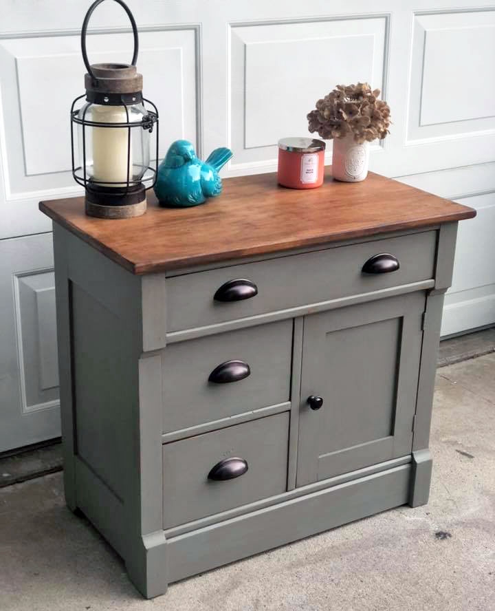 Antique store commode cabinet