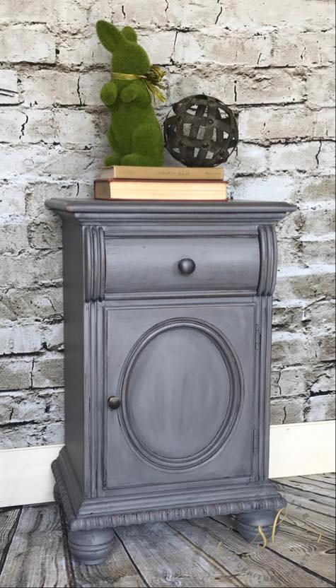 Vintage Set in Driftwood Milk Paint w/ Dark Wax | General Finishes ...