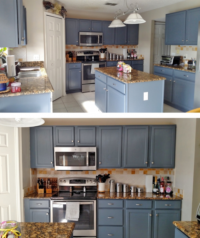 Kitchen Makeover in Gray Gel Stain | General Finishes Design Center