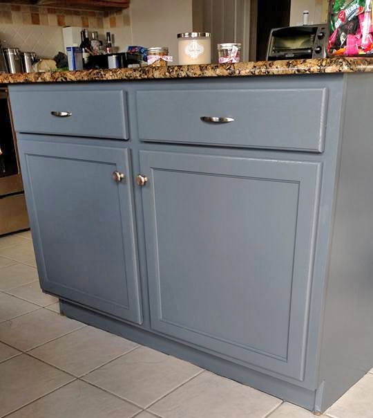 Kitchen Island In Gf S Gray Gel Stain, How To Gel Stain Cabinets Grey