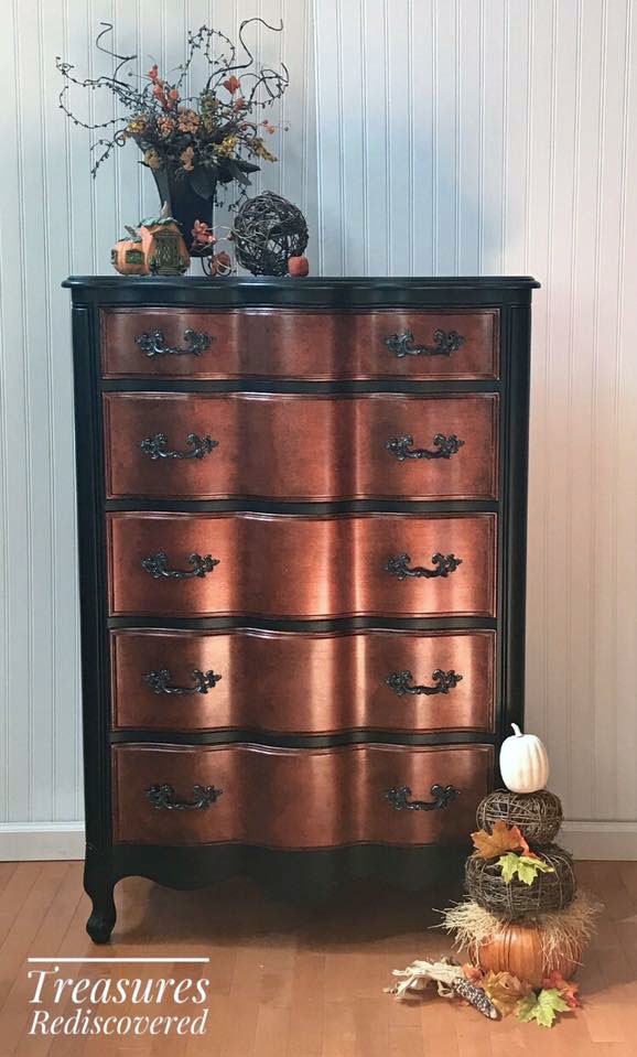 black wood stain dresser