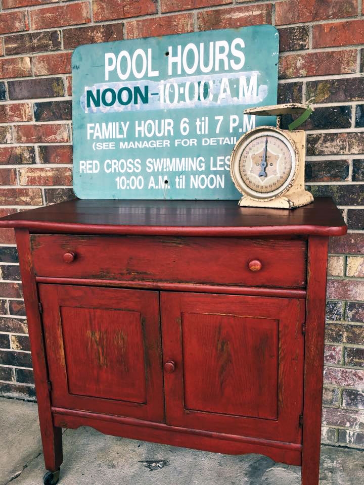 Brick Red Wash Stand | General Finishes Design Center